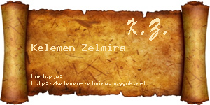 Kelemen Zelmira névjegykártya